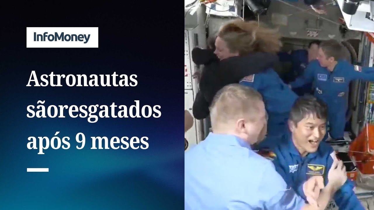 Crew Dragon chega à Estação Espacial Internacional  para resgatar astronautas após nove meses
