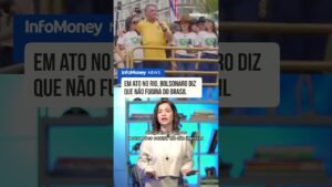 Em ato no Rio, Bolsonaro diz que não fugirá do Brasil