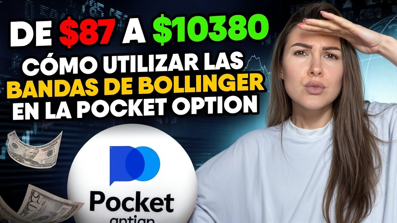 Hice $10,380 desde $87 en POCKET OPTION! Estrategia de Bollinger Bands💰