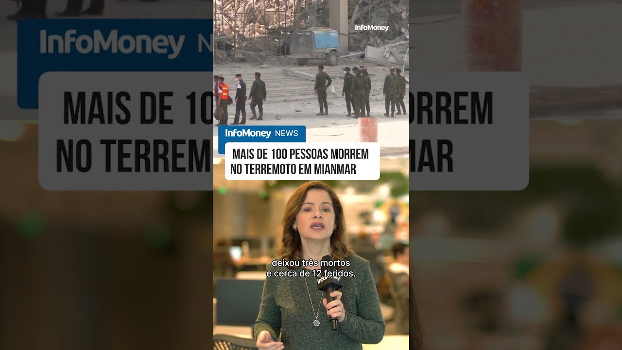 Mais de 100 pessoas morrem no terremoto em Mianmar