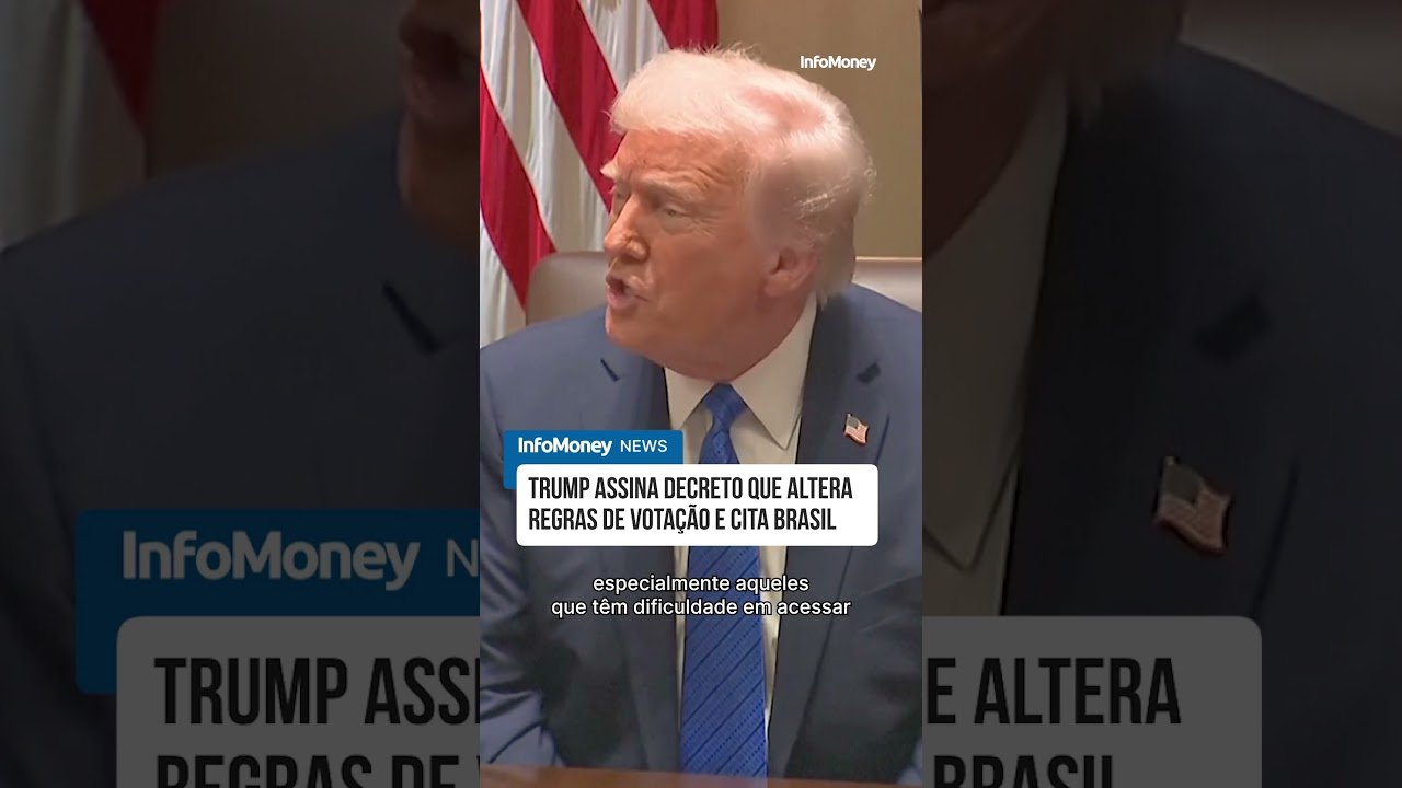 Trump assina decreto que altera regras de votação e cita Brasil