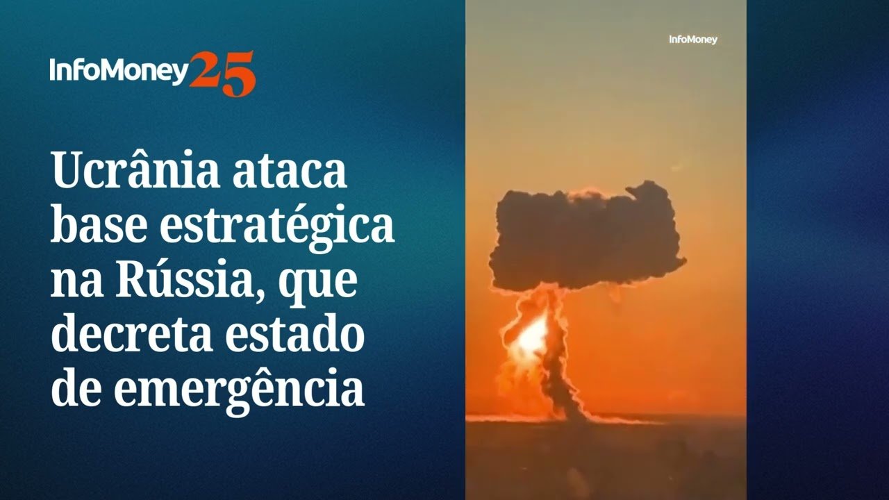 Ucrânia ataca base de bombardeiros nucleares na Rússia e causa explosão gigante