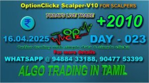 16.04.2025 ROBO/ALGO TRADING IN NIFTY OPTION BUYING SCALPING IN OUR BREAKOUT STRATEGY