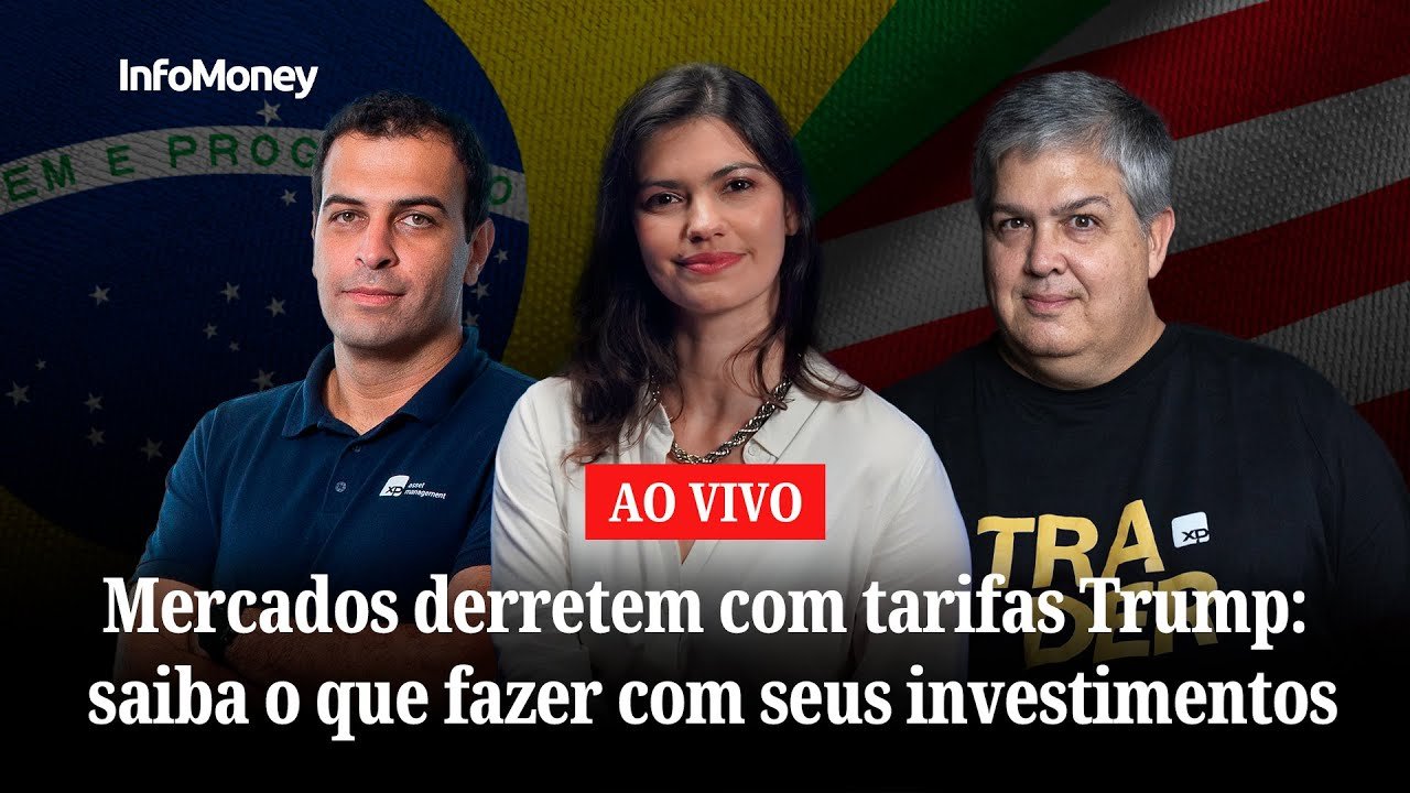 AO VIVO: Mercados derretem com tarifas Trump: saiba o que fazer com seus investimentos