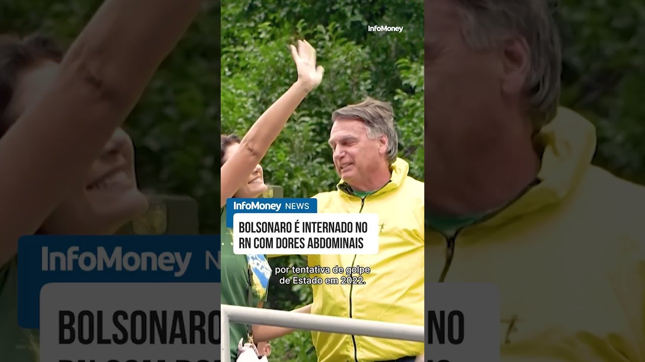 Bolsonaro é internado no RN com dores abdominais