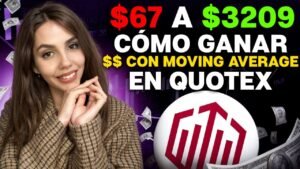 Estrategia de trading con Moving Average para opciones binarias $67 a $3209 (QUOTEX)