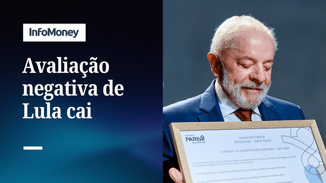 Avaliação negativa de Lula cai | InfoMoney News