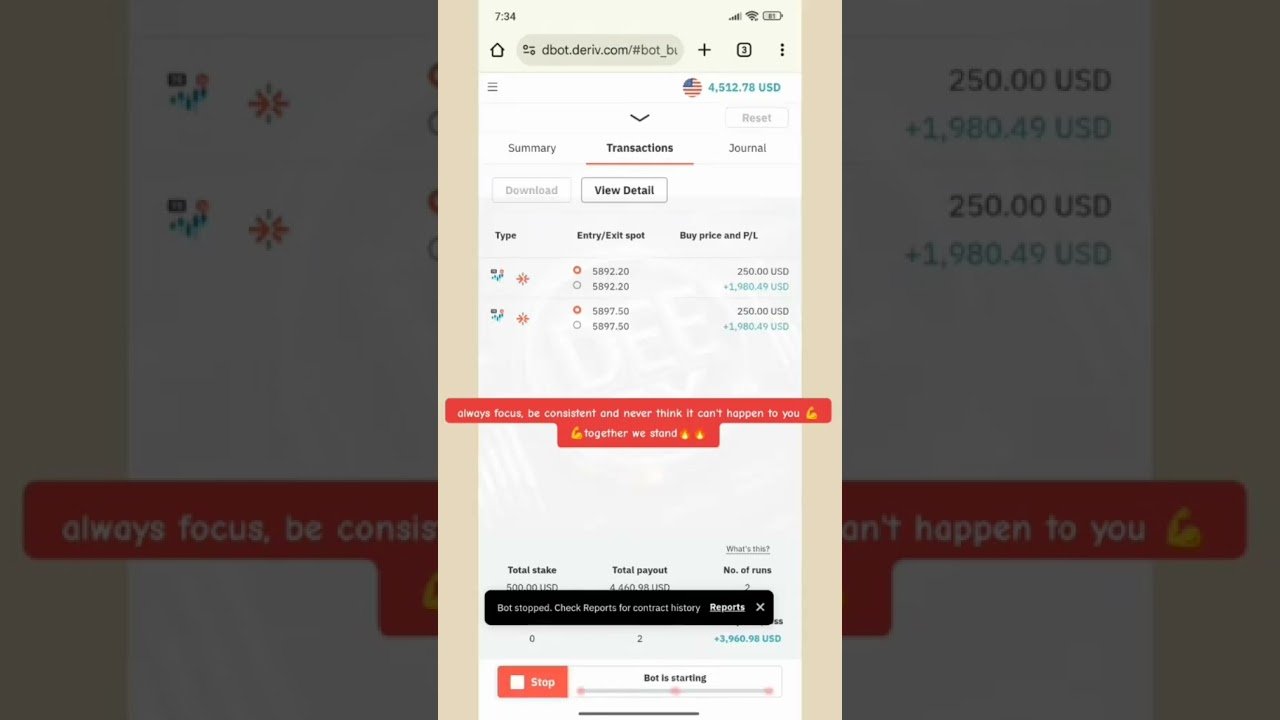 The new deriv trading robot is very profitable