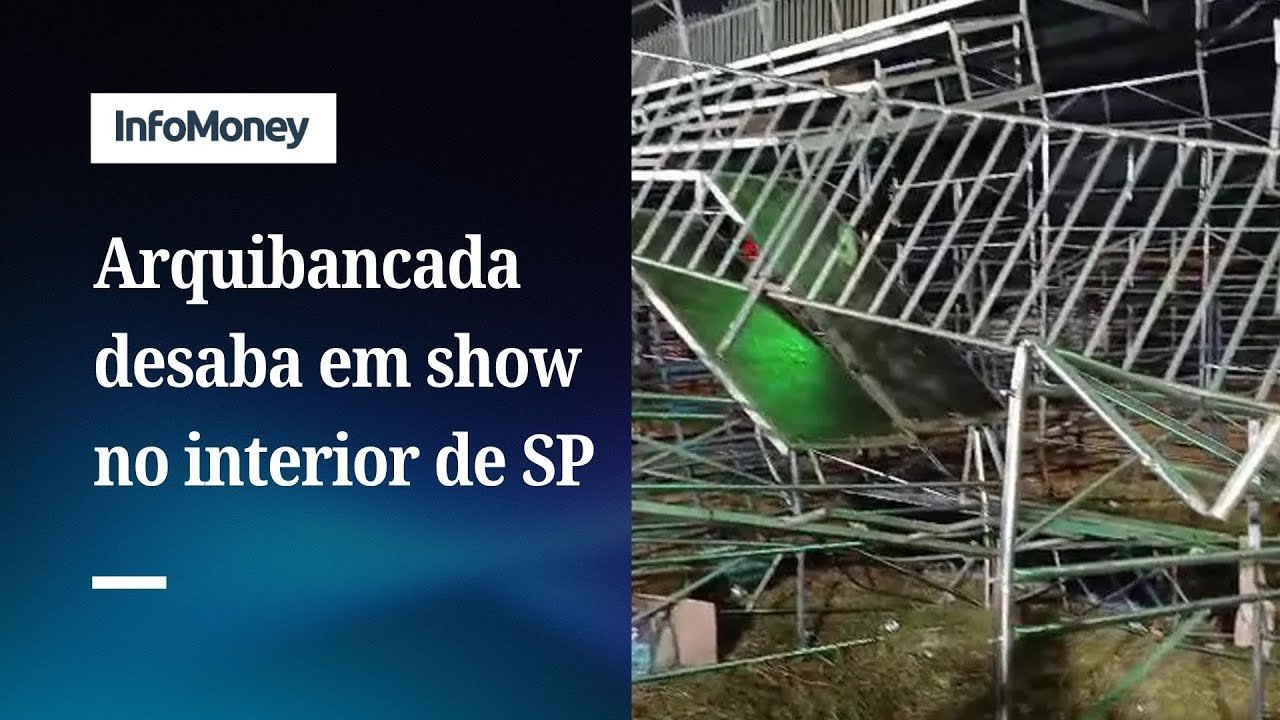 Arquibancada desaba durante show no interior de SP e deixa 60 feridos | InfoMoney News