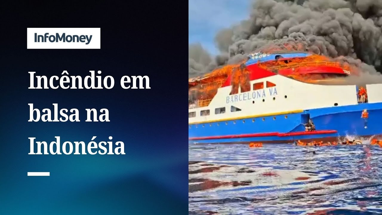 Passageiros são resgatados de incêndio em balsa na Indonésia | InfoMoney News