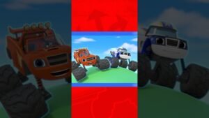 Blaze et les Monster Machines | Blaze et Darington s’envolent en BALLON ! 🎈🎟️ #shorts