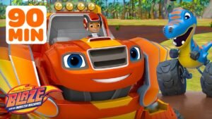 Robot Blaze Rescues BABY Animals & More Missions! 🦖 | 90 Minutes | Blaze and the Monster Machines