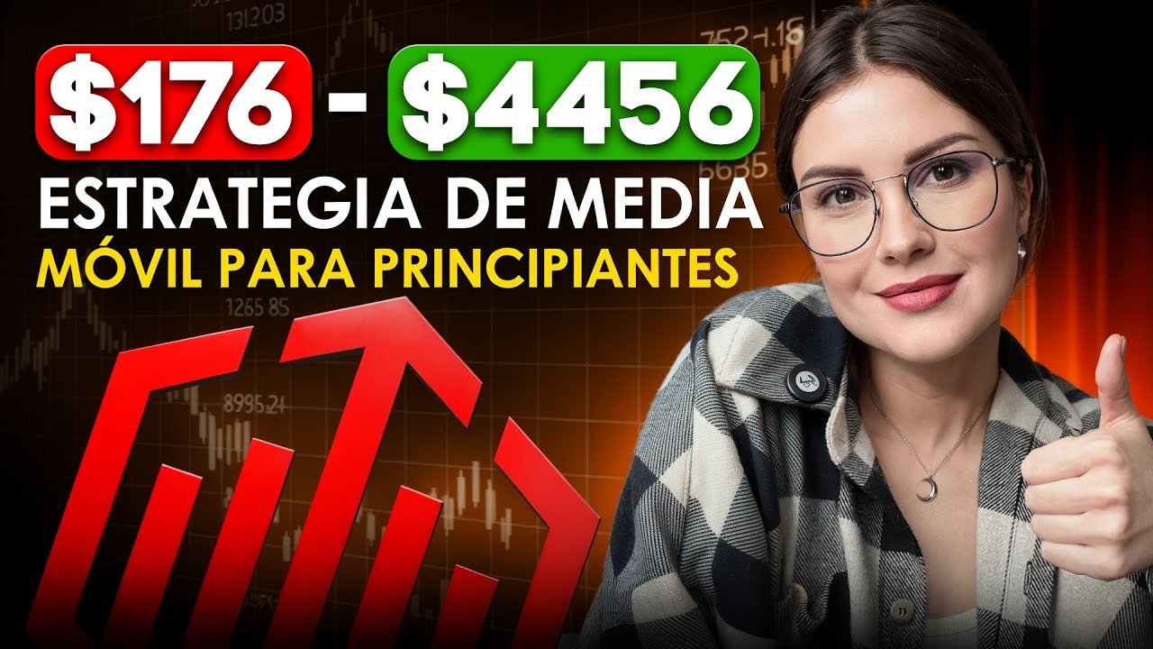 LA MEJOR ESTRATEGIA DE TRADING DE 2025 PARA PRINCIPIANTES | $176-$4456 CON INDICADOR DE MEDIA MÓVIL