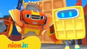 Robot Blaze Monster Machine Uses Coding to Defeat a Giant Waffle Bot! 🧇🤖 w/ AJ | Nick Jr.