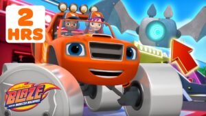 Blaze BOUNCY Tire Monster Machine! 🛞 w/ AJ | Science Games for Kids | Blaze and the Monster Machines