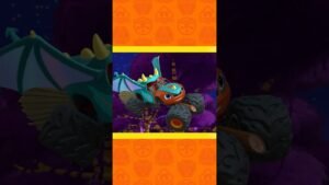 blaze’s halloween monster machine rescues! 🧹 #shorts