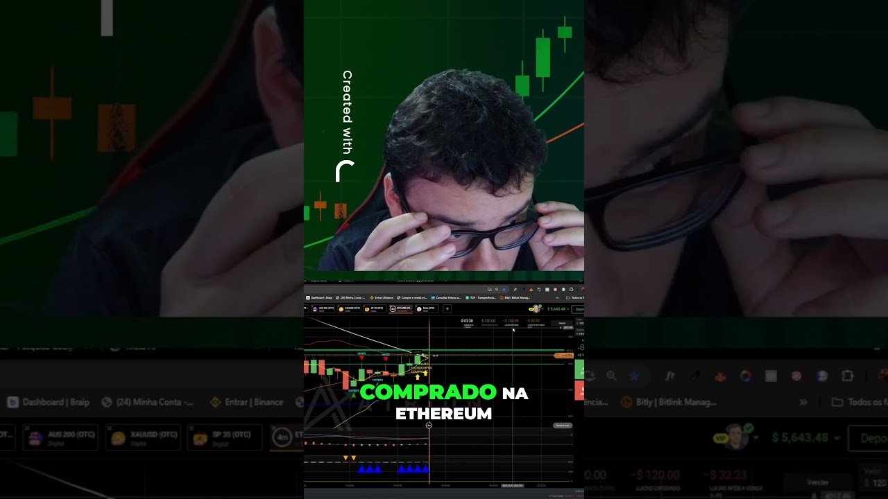 Medo e Estratégia  Gap Miserável Me Deixou Cagado na Ethereum!  #iqoption #trader #tradeiniciante