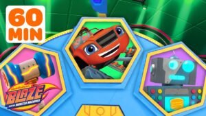 Spin the Blaze & Kid Cowboy Wheel: Rescue Missions & Races! #2 🚗💨🤠 | Blaze and the Monster Machines