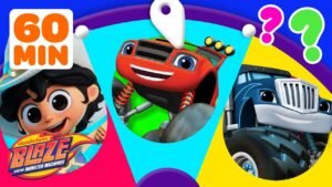 Spin the Blaze & Kid Cowboy Wheel: Rescue Missions & Races! #1 🚗💨🤠 | Blaze and the Monster Machines