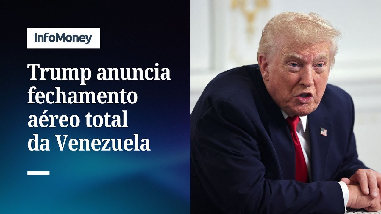 Trump fecha espaço aéreo da Venezuela e eleva tensões no Caribe | InfoMoney News