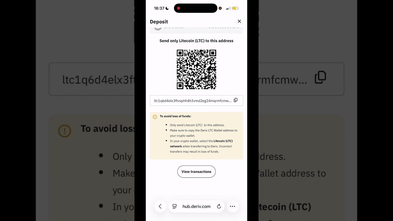 2026 Method on How to fund your Deriv Broker through Cryptocurrency