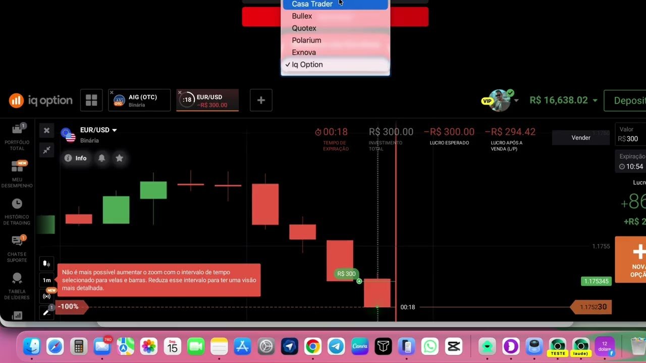 Essa Estratégia QUASE Quebrou a Corretora IQ OPTION – Teste Real em Opções Binárias