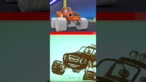 let’s make Blaze with sand art! #shorts