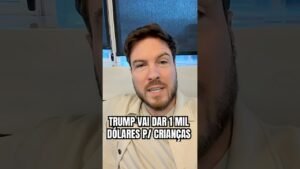 TRUMP VAI DAR 1 MIL DÓLARES PARA AS CRIANÇAS