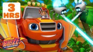 3 HOURS of Blaze’s Robot Rescue Missions! 🤖 w/ AJ & Crusher | Blaze and the Monster Machines