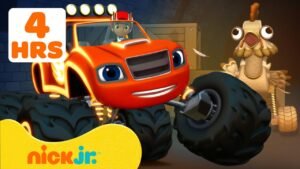 Blaze | 4 HORAS de corridas e resgates com Blaze! 💡 | Nick Jr. em Português