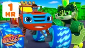 Blaze Defeats the Green Queen & More SUPERHERO Rescues! 👑 w/ AJ | Blaze and the Monster Machines