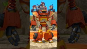 Blaze e le Mega Macchine | Robot Blaze salta sopra la LAVA per salvare una scimmia! 🐒