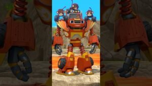 Blaze et les Monster Machines | Blaze Robot saute la LAVE pour sauver un singe ! 🐒