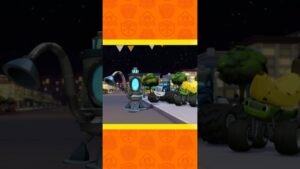 Blaze et les Monster Machines | Crusher construit un robot-voleur de bonbons pour Halloween #shorts