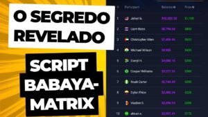 ESTRATÉGIA BABAYA MATRIX: O Script que está Dominando o Torneio da IQ Option! 🏆🚀