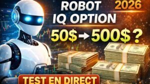 Robot IQ Option 2026 : 50$ à 500$ en une journée ? (Test en direct)