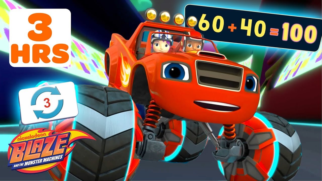 3 HOURS of Blaze Using STEM on Rescue Missions and Adventures! 📏 #2 | Blaze and the Monster Machines