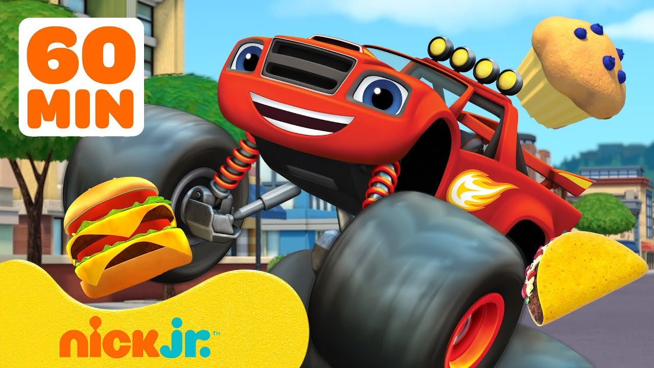 Blaze and the Monster Machines Best FOOD Rescue Missions! 🥧🍕🍌 w/ AJ | 60 Minutes | Nick Jr.