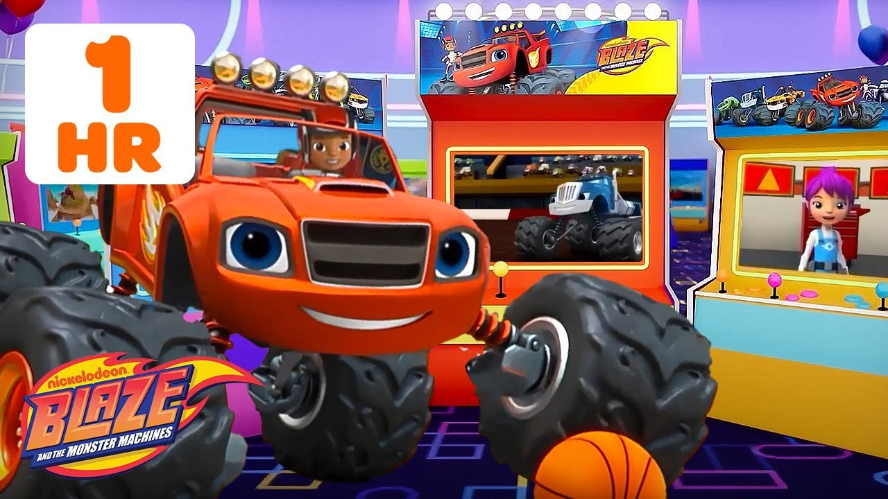 Blaze’s ARCADE 🕹️ #15 | Makeover Machines, Sports, & More Games 🏀 | Blaze and the Monster Machines