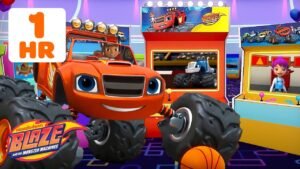 Blaze’s ARCADE 🕹️ #15 | Makeover Machines, Sports, & More Games 🏀 | Blaze and the Monster Machines