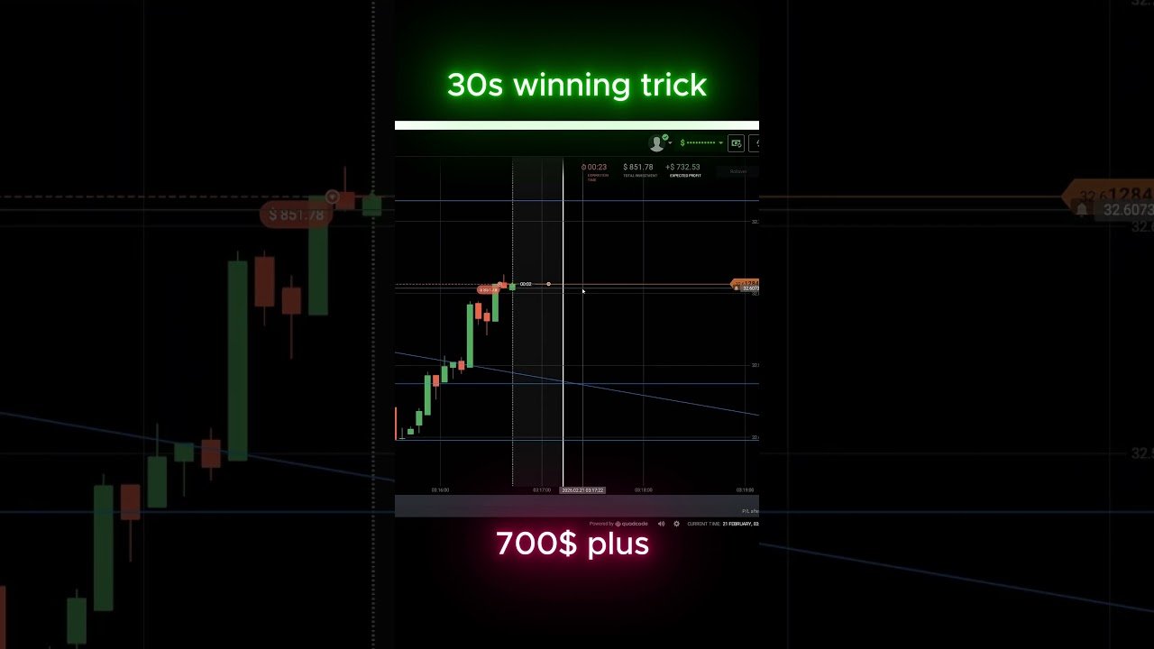 iq option 30s trick 🤑700$ in 30 second🤑#iqoption #binaryoptions