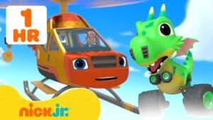 Blaze Transforms into a Helicopter to Rescue a DRAGON! 🐉 | Blaze and the Monster Machines