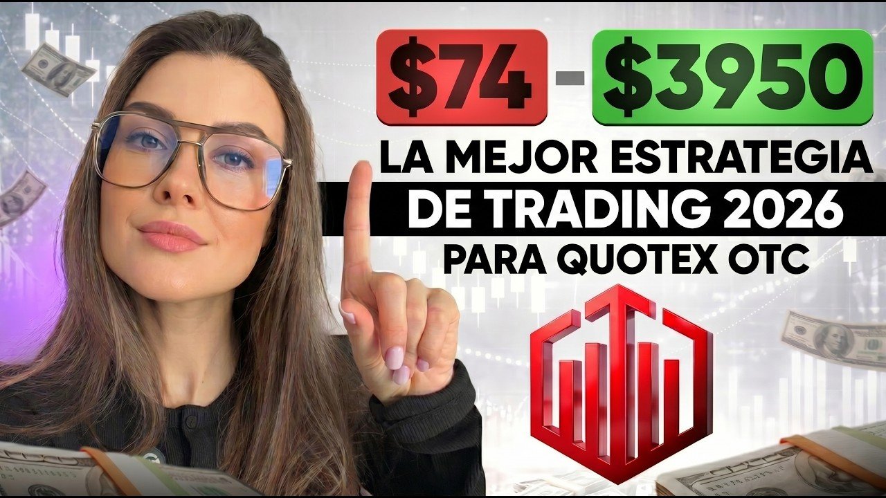 La mejor estrategia de Opciones Binarias 2026 para principiantes | $74 – $3950 en Quotex OTC