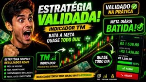 👉 ESTRATÉGIA VALIDADA QUE BATE META QUASE TODO DIA (INDICADOR TM)