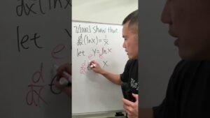 7/1000, why is the derivative of ln(x) equal to 1/x, calculus 1
