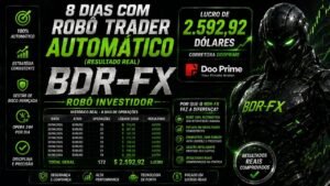 8 DIAS COM ROBÔ TRADER AUTOMÁTICO (RESULTADO REAL), LUCRO DE 2.592,92 DÓLARES, BDR-FX MAGNIFICO!!!
