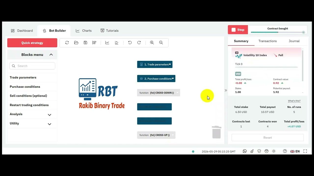 99.9% WiningRise Fall Deriv Binary Bot  2026