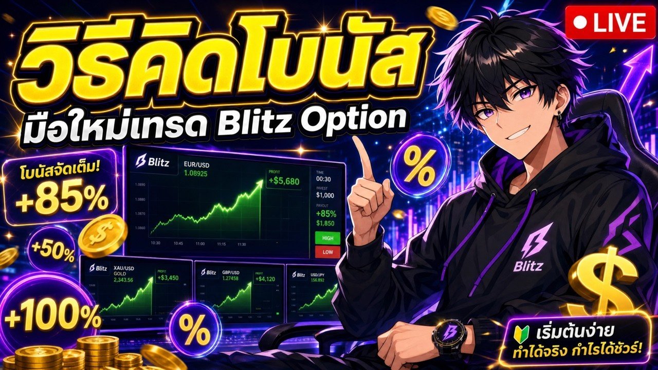 วิธีคิดโบนัส ของ “Exnova / Iq option”  มือใหม่เทรด Blitz Option ต้องรู้