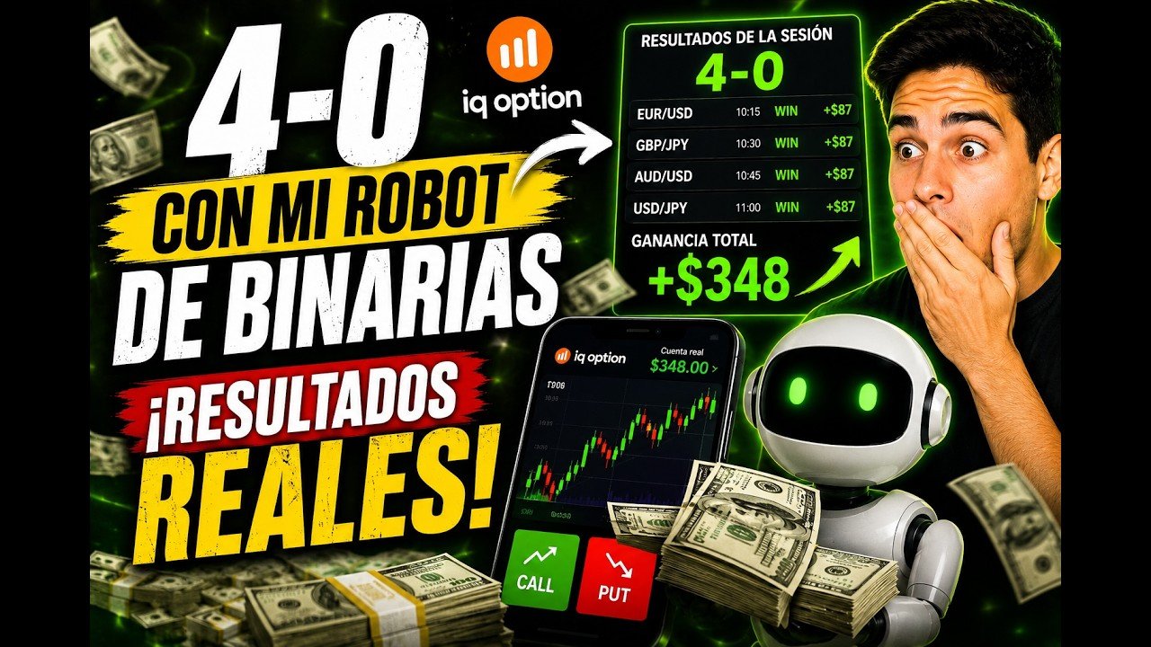 Así funciona mi robot de binarias en una sesión real