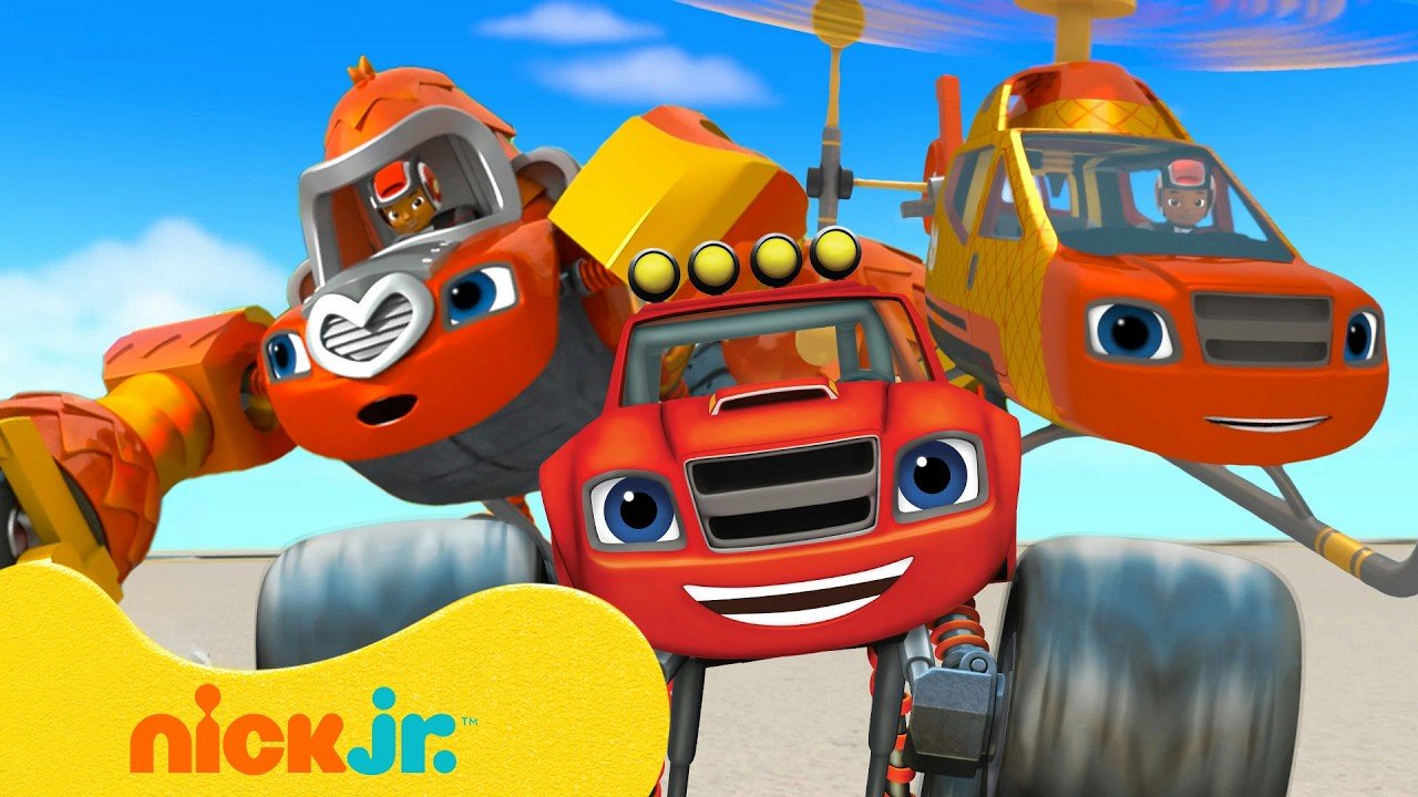 Blaze | ¡Todas las transformaciones de Blaze! Modos robot y auto | 4 horas | Nick Jr. en Español